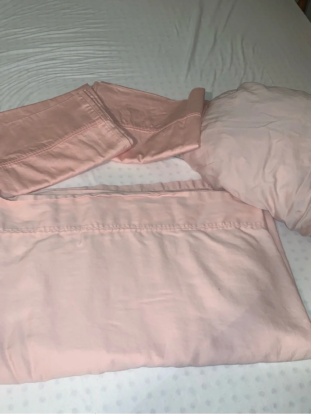 Magnolia Pale Pink Blush Organic Cotton Sheet